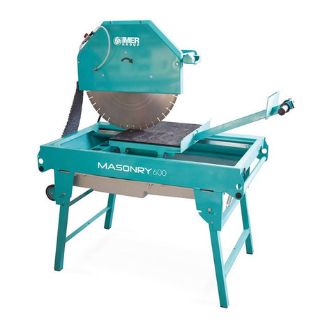 IMER MASONRY 600 Operating, maintenance, spare parts manual