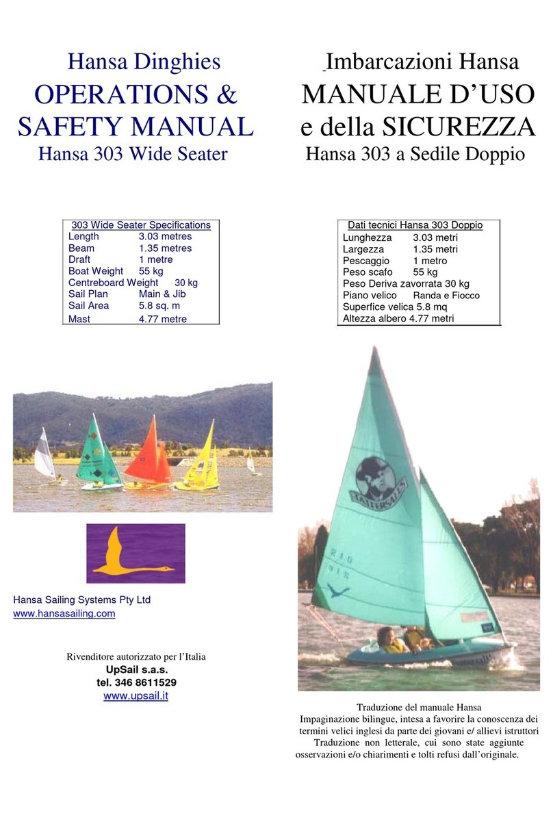 Hansa Sailing 303 Operation & safety manual