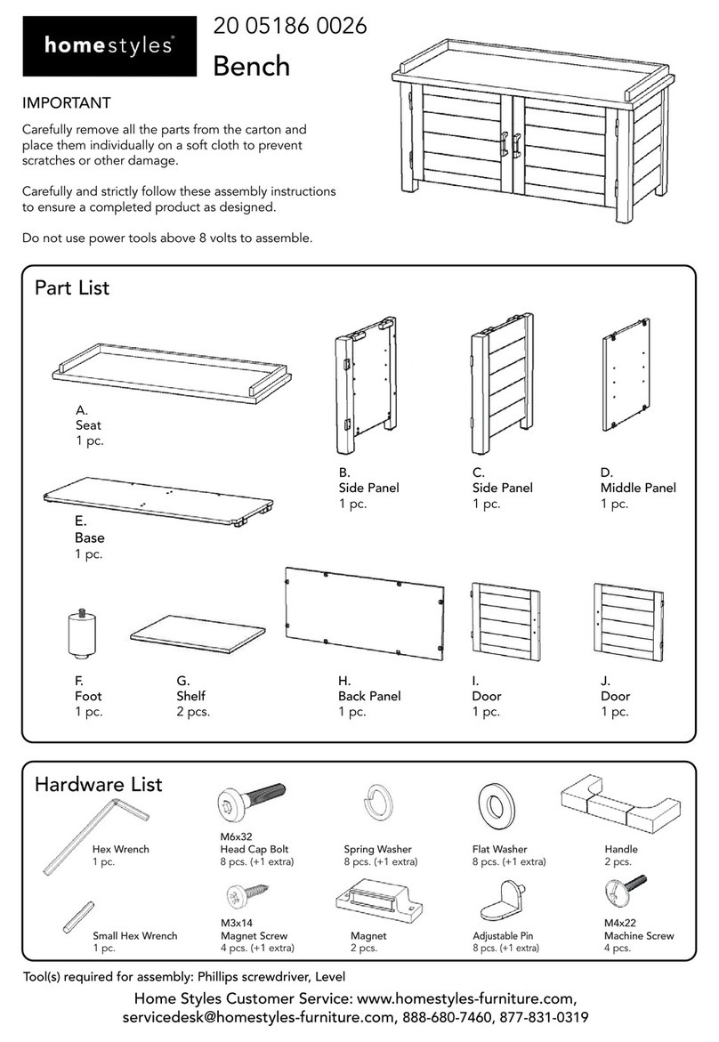 Home Styles 20 05186 0026 manual
