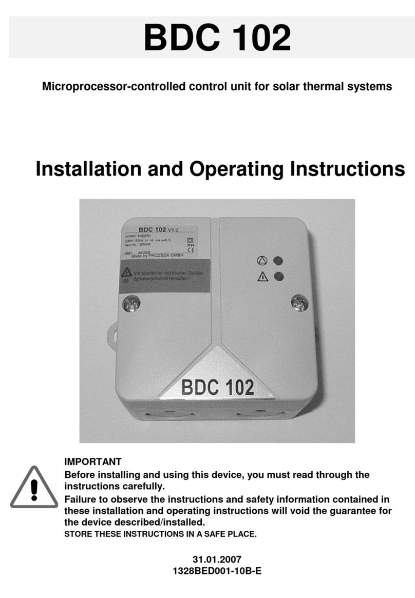 Prozeda BDC 102 User manual