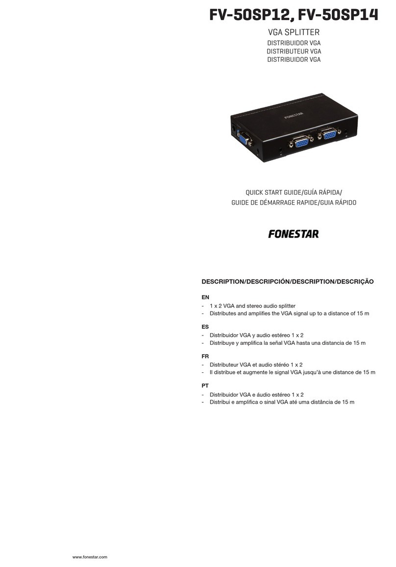 FONESTAR FV-50SP12 quick start guide