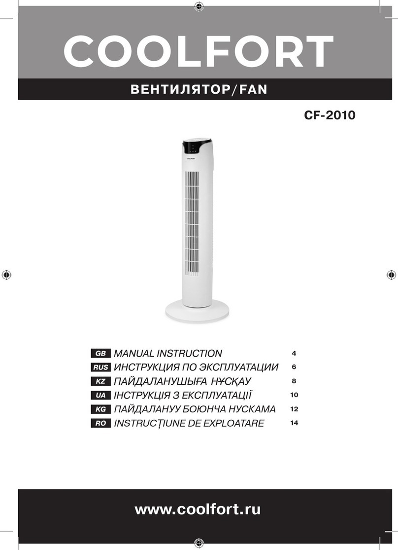COOLFORT CF-2010 Manual instruction