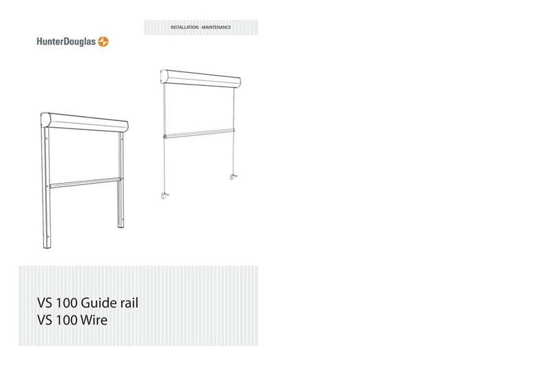 HunterDouglas VS 100 Guide rail Installation & maintenance