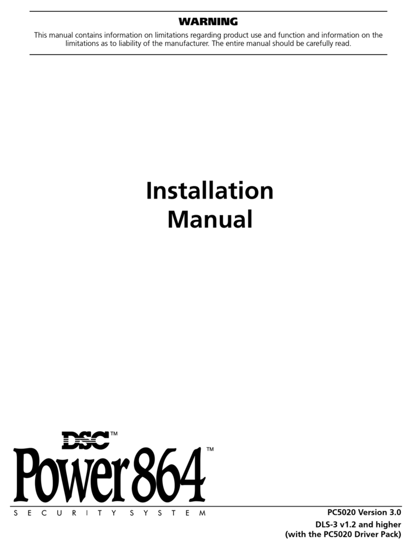 DSC Power 864 User manual DSC Power 864 User manual