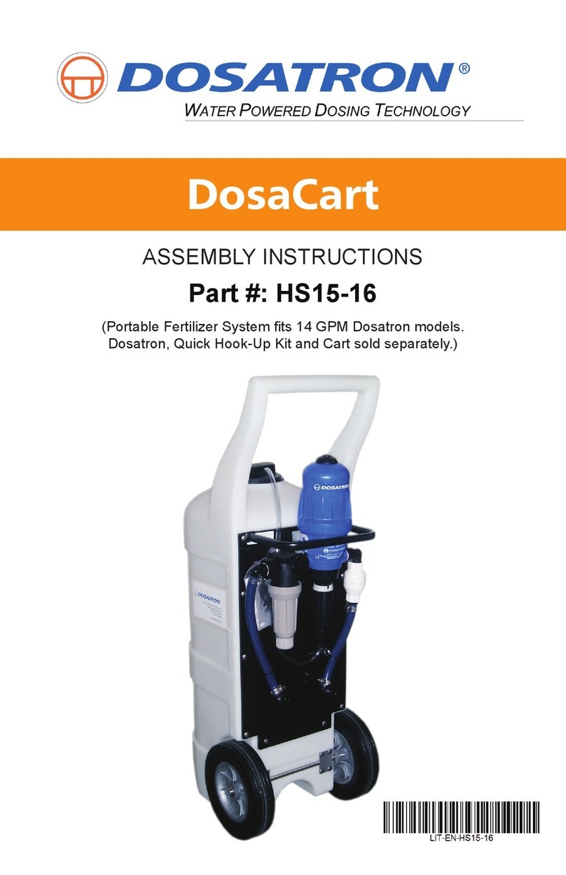 dosatron DosaCart HS15-16 Assembly instructions dosatron DosaCart HS15-16 Assembly instructions