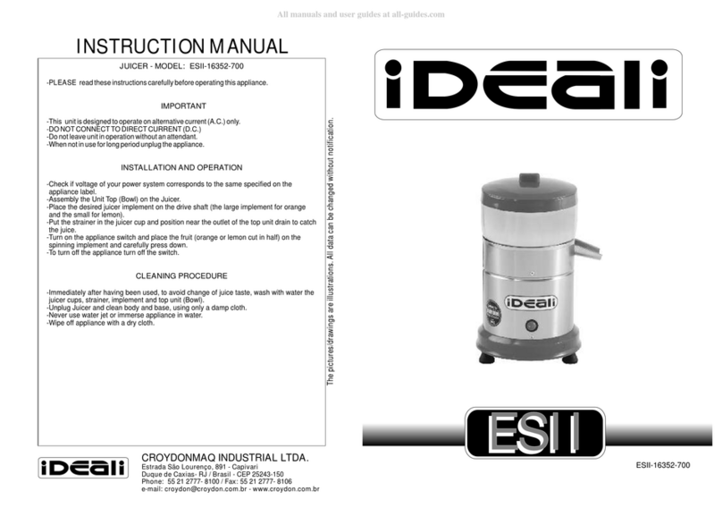 IDEALI ESII instruction manual
