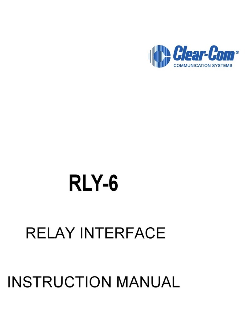 Clear-Com RLY-6 User manual