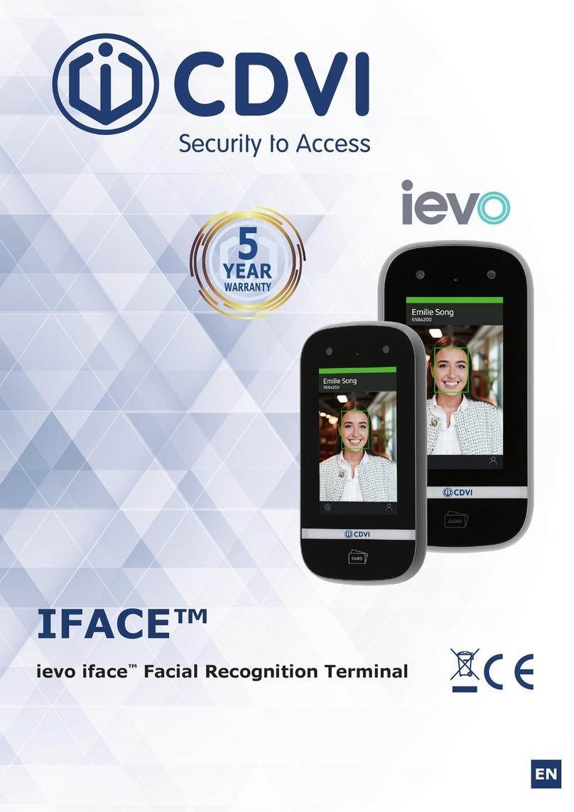 CDVI ievo IFACE manual