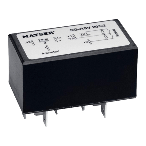 MAYSER SG-RSV 205 operating instructions