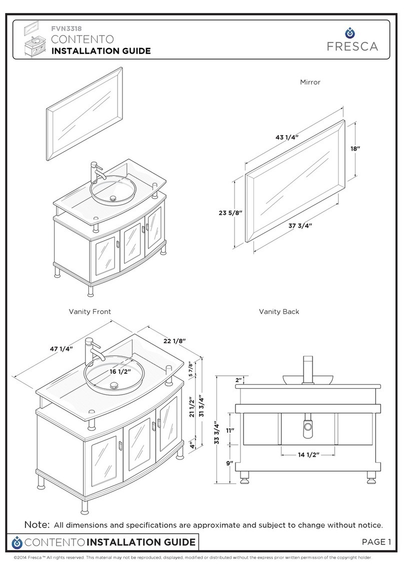Fresca FVN3318 User manual
