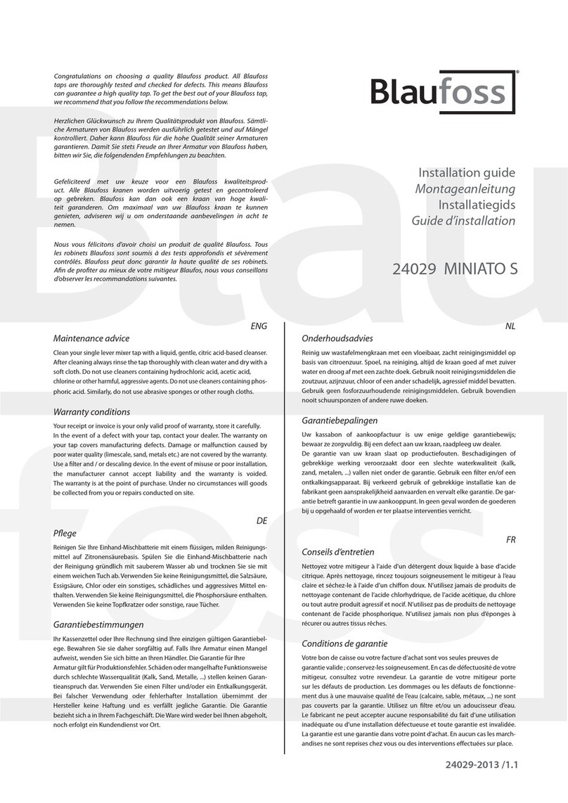 Blaufoss 24029 MINIATO S installation guide