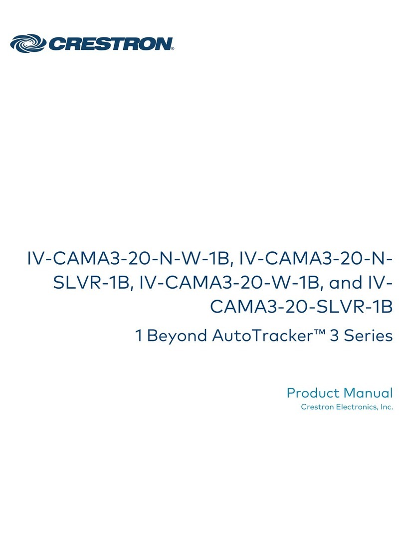 Crestron AutoTracker 3 Series User manual