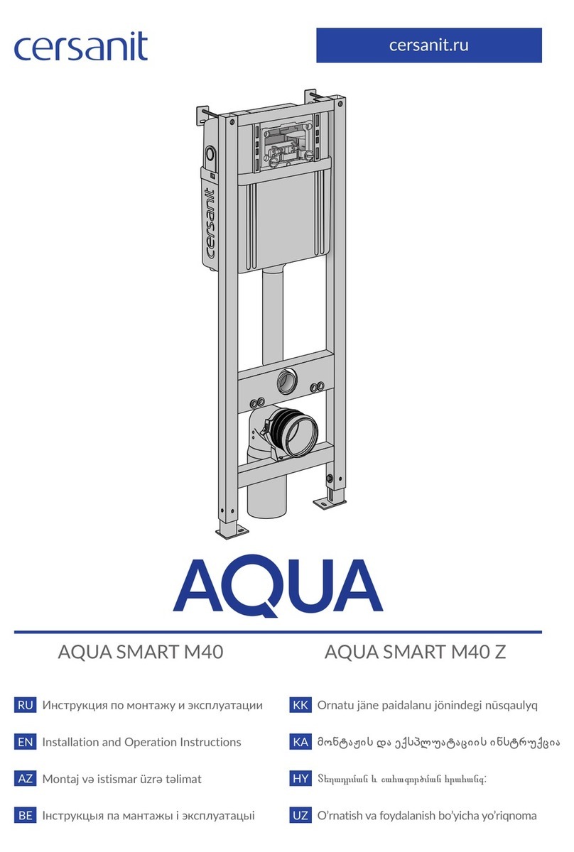 Cersanit AQUA SMART M40 Installation and operation instruction