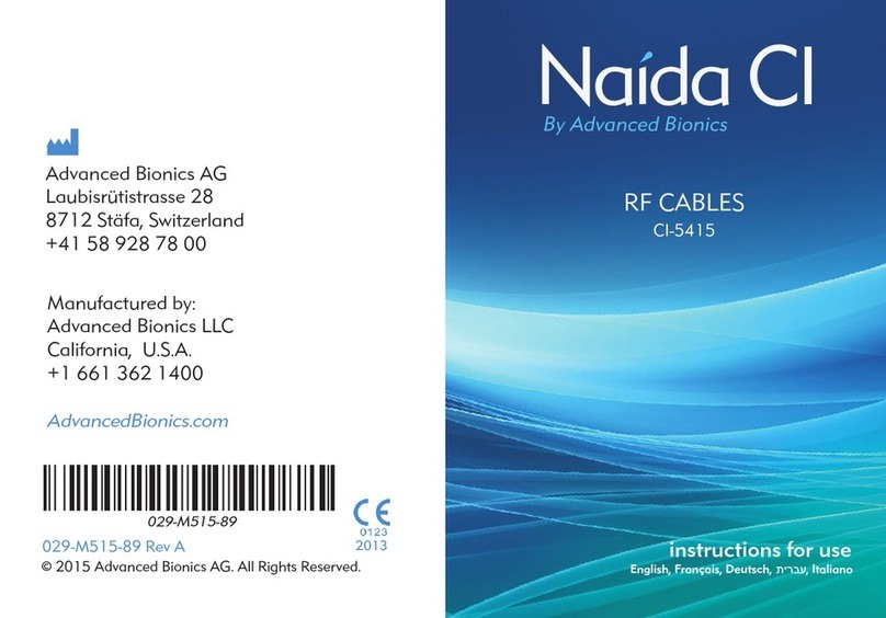 Advanced Bionics Naida Cl CI-5415 Instructions for use