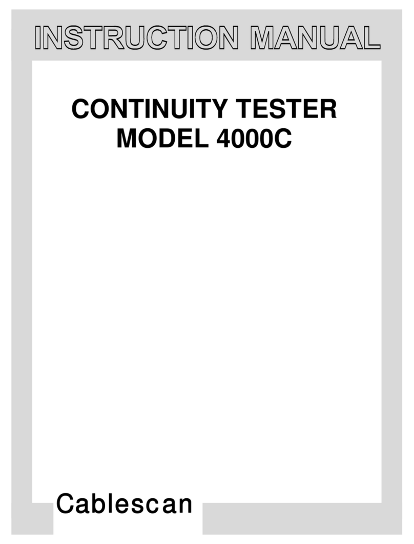 Cablescan 4000C instruction manual