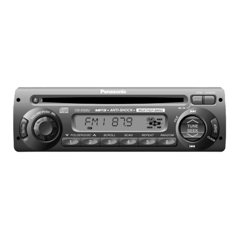 Panasonic CQ5302U - CAR AUDIO User manual