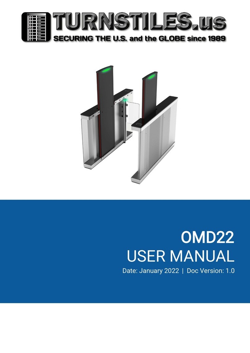 Turnstiles OMD22 user manual