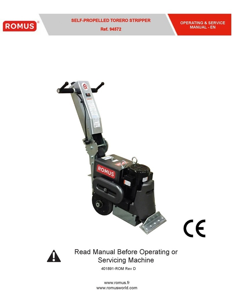 Romus TORERO 94572 OPERATING & SERVICE MANUAL