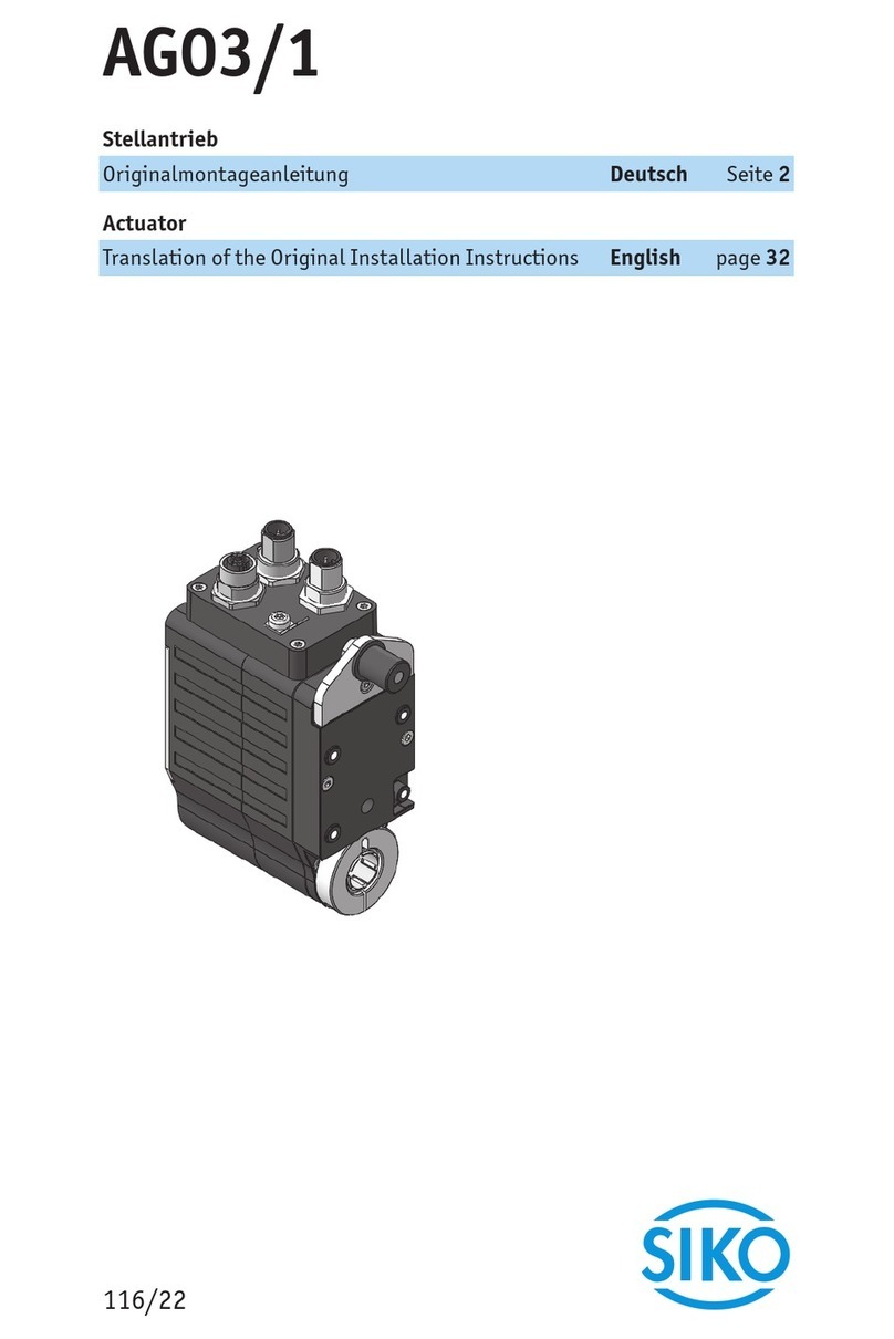 Siko AG03/1 User manual