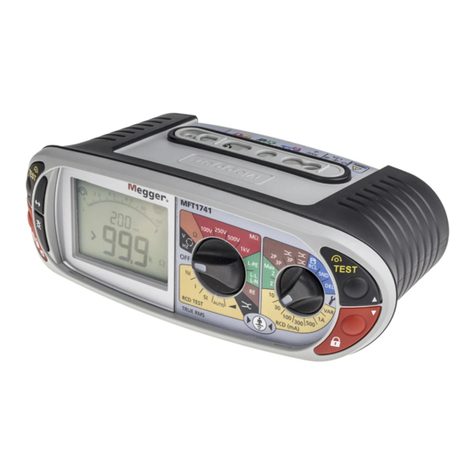 Megger MFT1741 User manual
