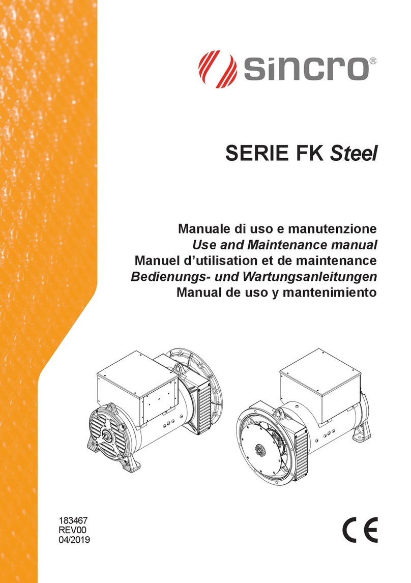 Sincro FK Steel Series Use and maintenance manual Sincro FK Steel Series Use and maintenance manual