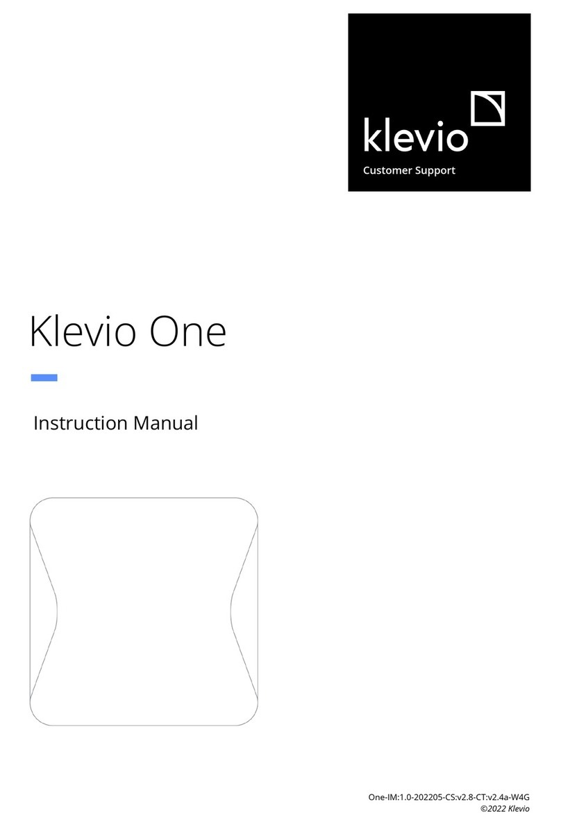 Klevio One instruction manual