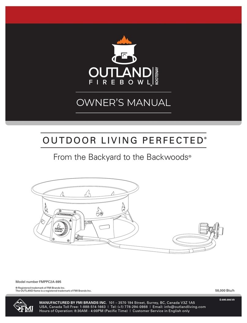 Outland Firebowl FMPPC2A-895 owner's manual