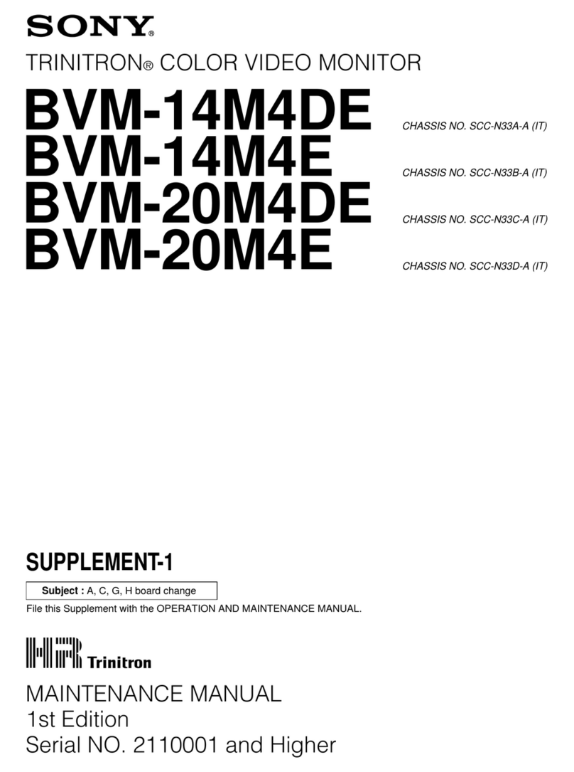 Sony TRINITRON BVM-14M4DE Instruction Manual