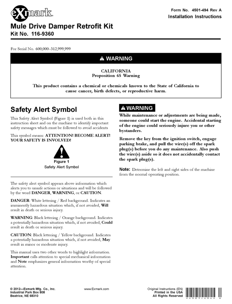Exmark 116-9360 User manual