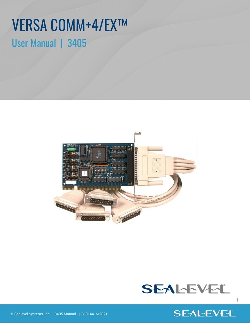 SeaLevel VERSA COMM+4/EX User manual