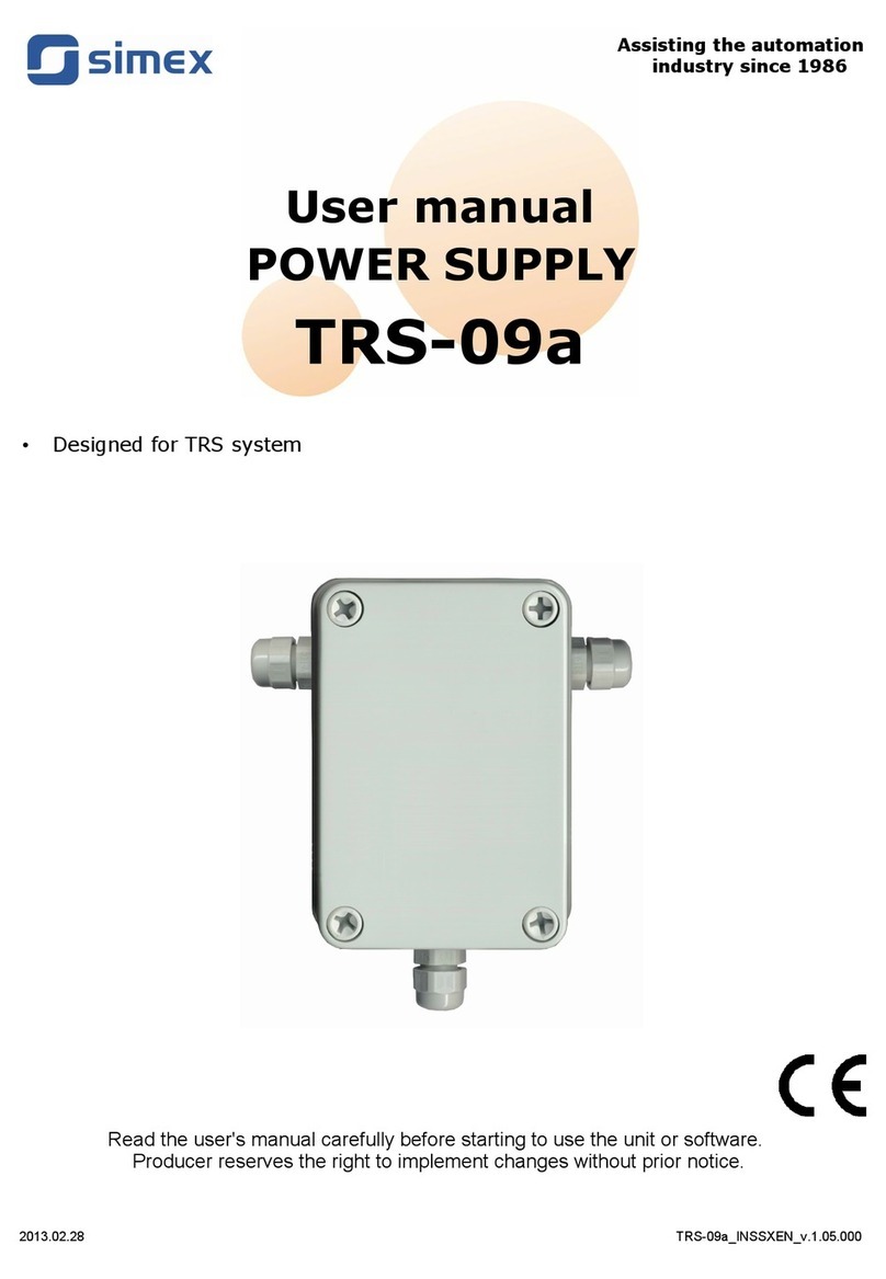 Simex TRS-09a user manual