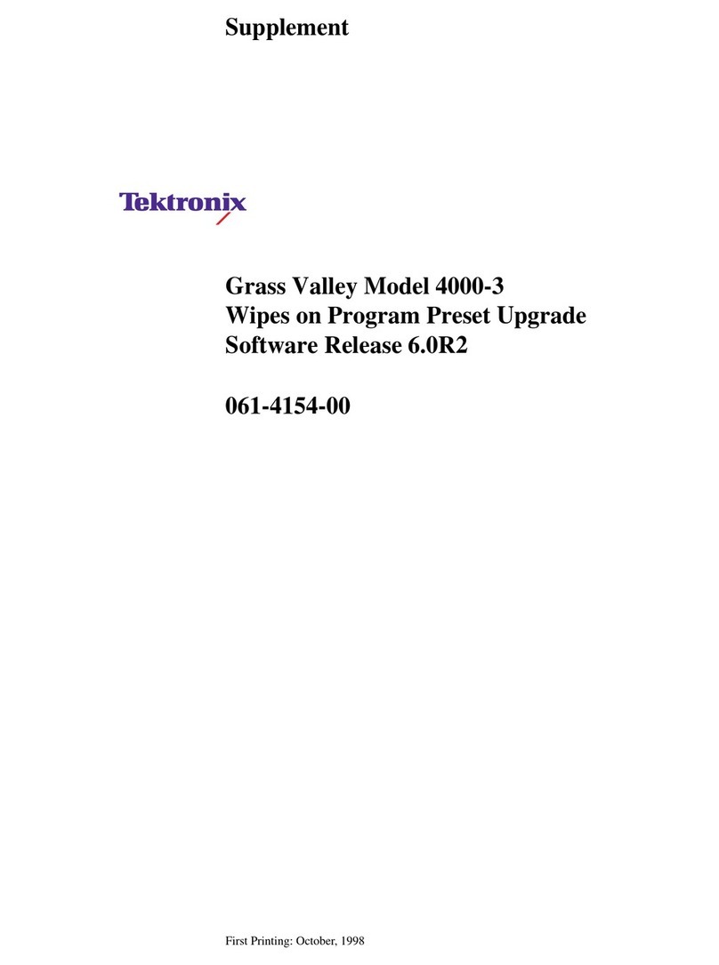 Tektronix 4000-3 User manual