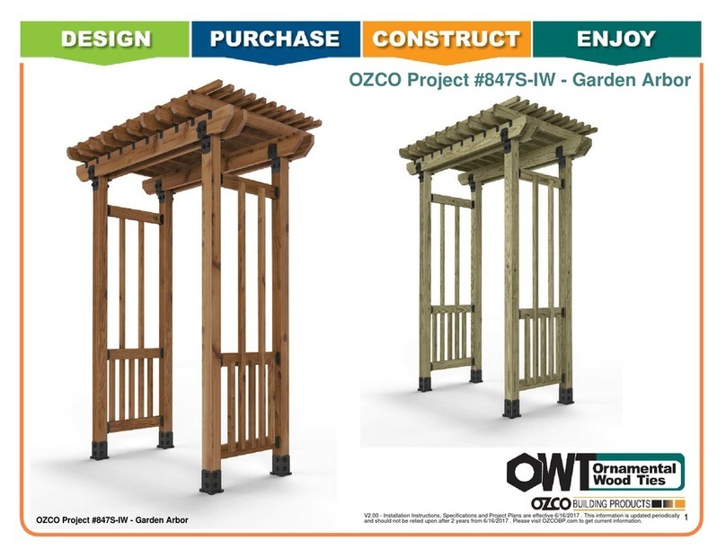OZCO 847S-IW Assembly instructions