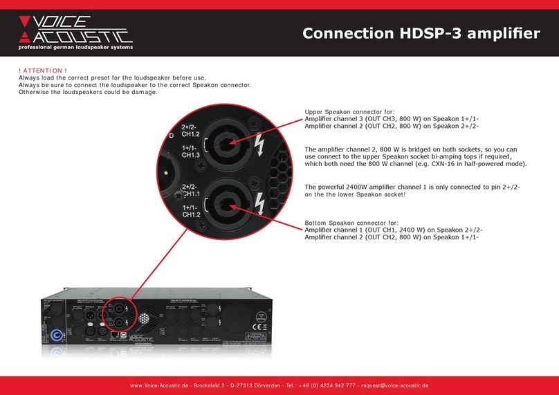 Voice-Acoustic HDSP-3 User manual