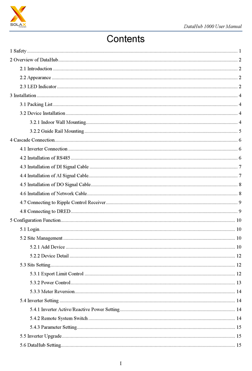 SolaX Power DataHub 1000 User manual