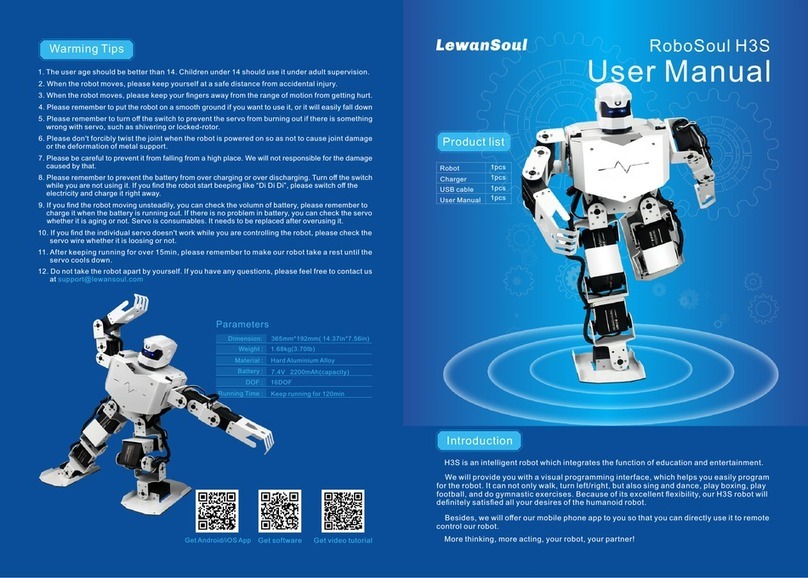 LewanSoul RoboSoul H3S user manual
