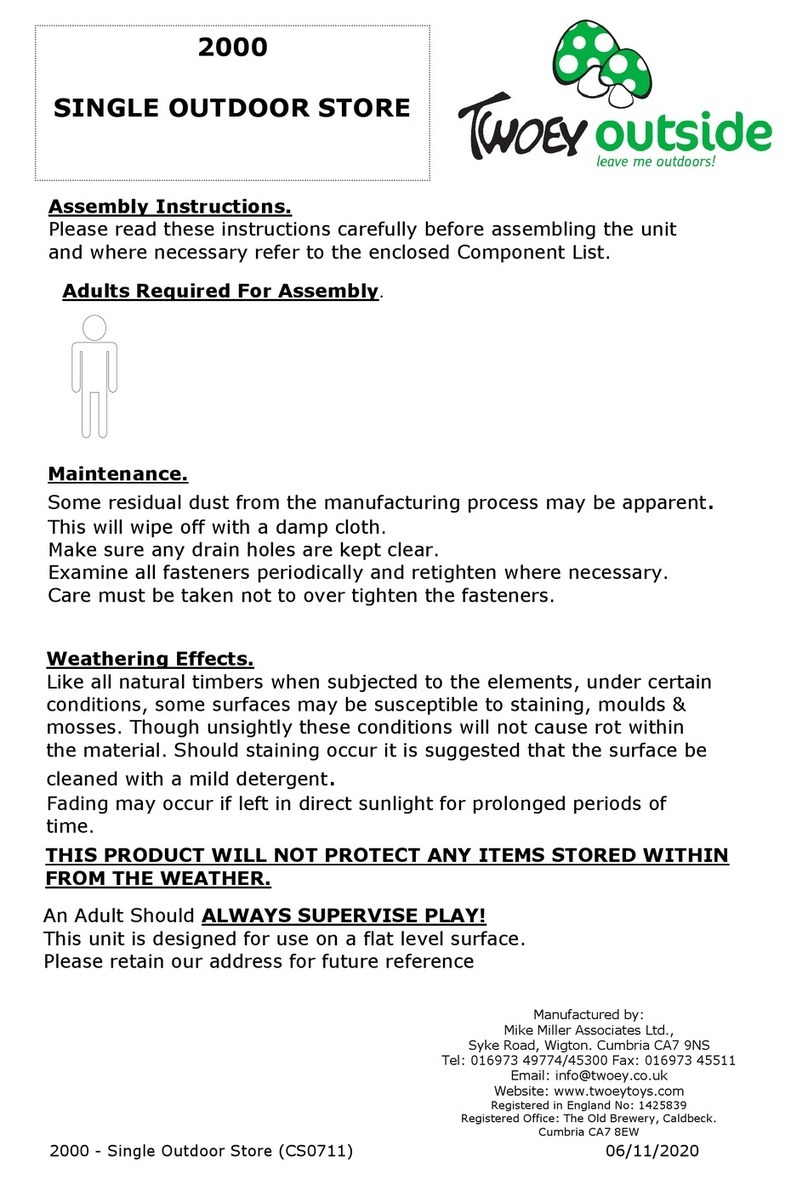 Twoey Outside 2000 Assembly instructions Twoey Outside 2000 Assembly instructions