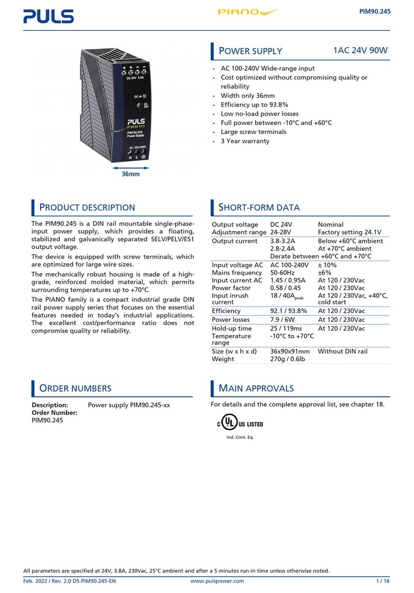 Puls PIANO PIM90.245 User manual