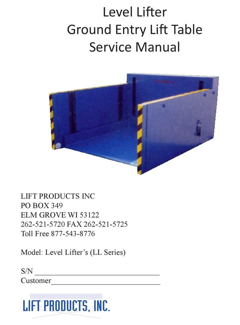 Lift Products LL Series Service manual