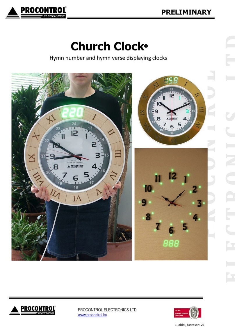 procontrol Church Clock manual procontrol Church Clock manual