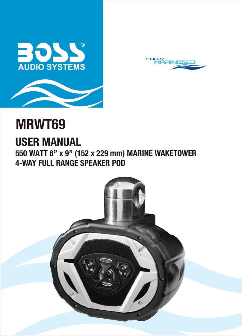 Boss Audio Systems MRWT69 user manual
