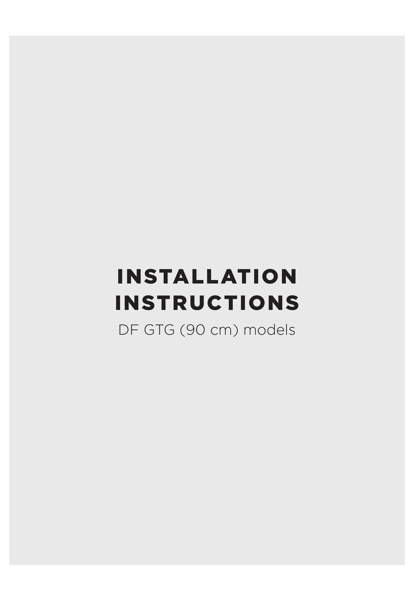 Belling DF GTG installation instructions