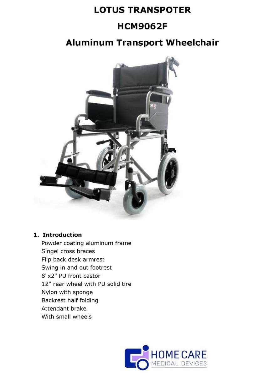 Home Care Medical LOTUS TRANSPOTER HCM9062F User manual