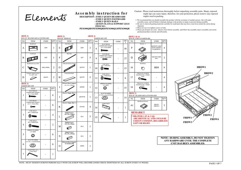 Elements PEM300QHF User manual Elements PEM300QHF User manual