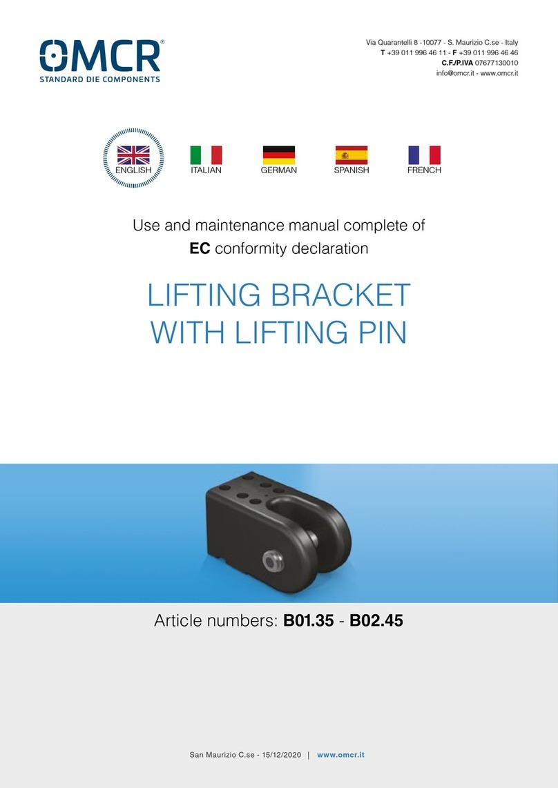 OMCR B01.35 Use and maintenance manual