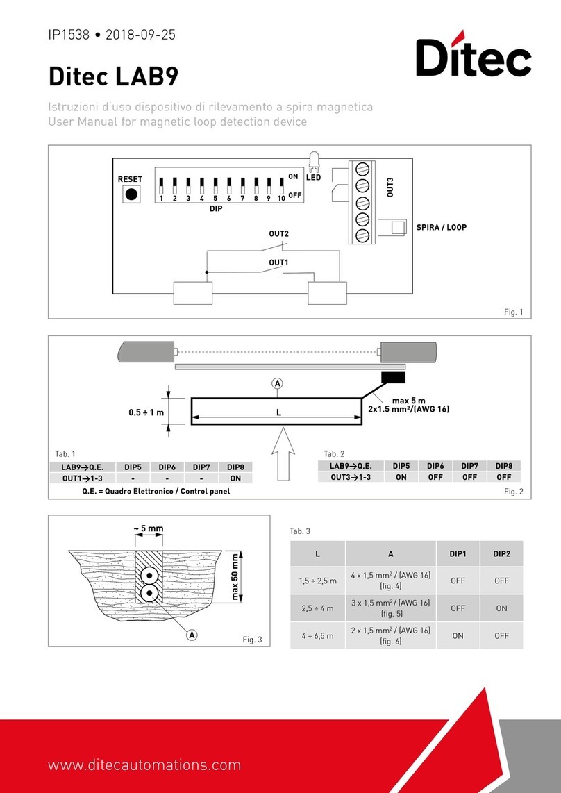 DITEC Lab9 user manual
