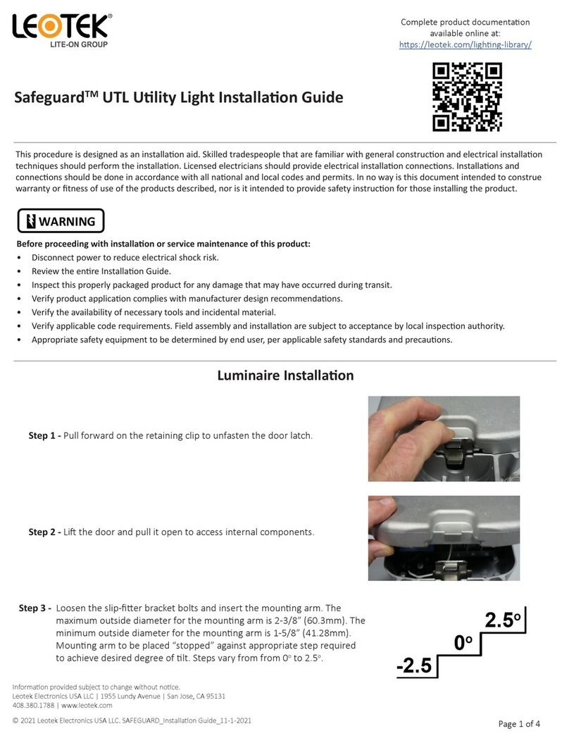 Leotek Safeguard installation guide