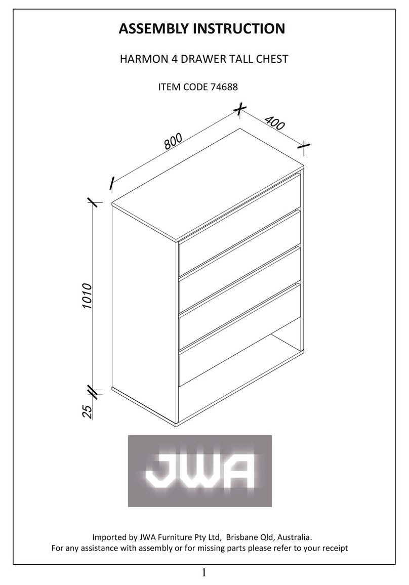 JWA HARMON 74688 Assembly instruction