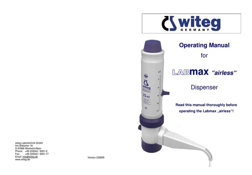 Witeg LABMAX airless User manual