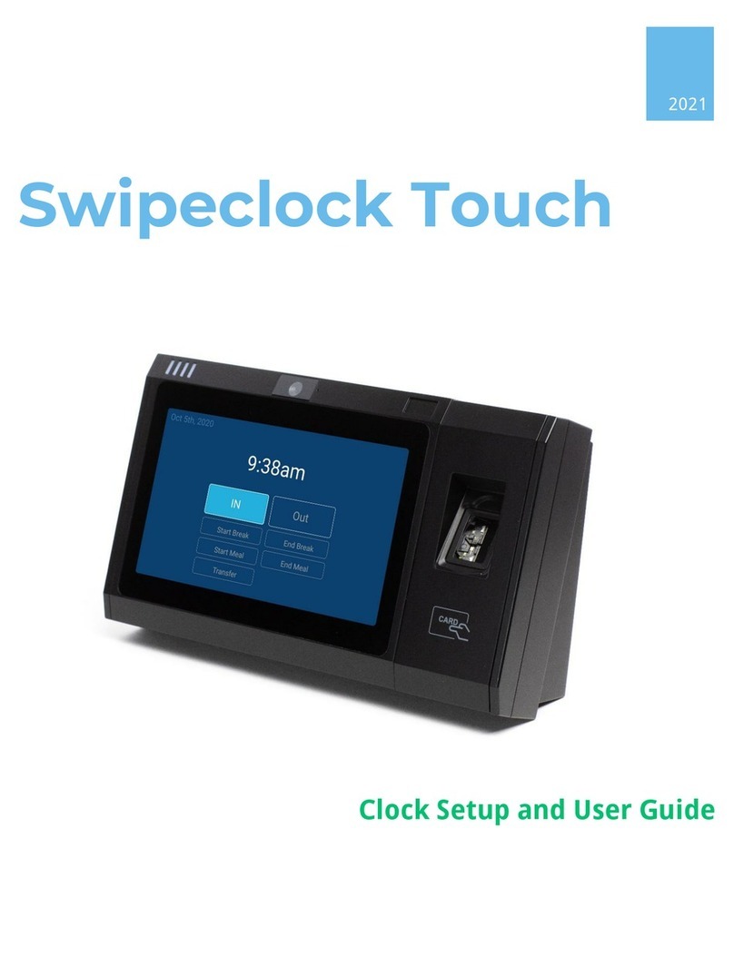 Swipeclock Touch user guide